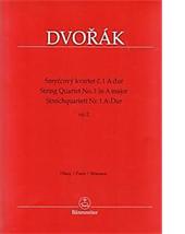 Antonin DVOŘÁK : Quatuor à cordes n°1 en la Majeur op. 2.