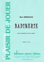 Max MÉREAUX : Badinerie  pour saxophone alto et piano