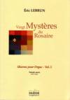 Vingt mystères du Rosaire.  Œuvres pour orgue volume 1. Sonata sacra  pour orgue