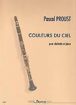 Pascal PROUST : Couleurs du ciel  pour clarinette et piano. Fin de 1er cycle. Sempre più : SP0160.