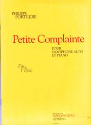 Petite complainte pour saxophone alto & piano.